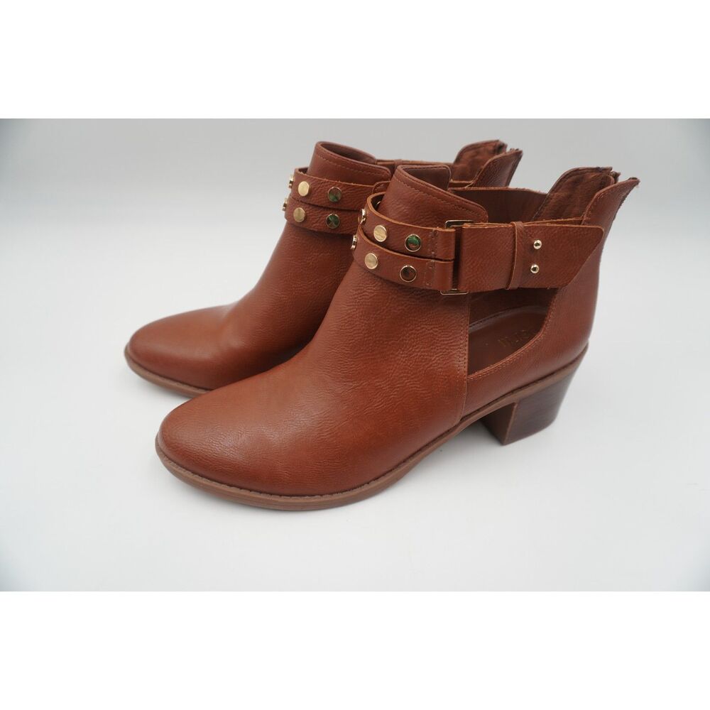 New Bar III Wiley Round Toe Women Brown Bootie Size 11